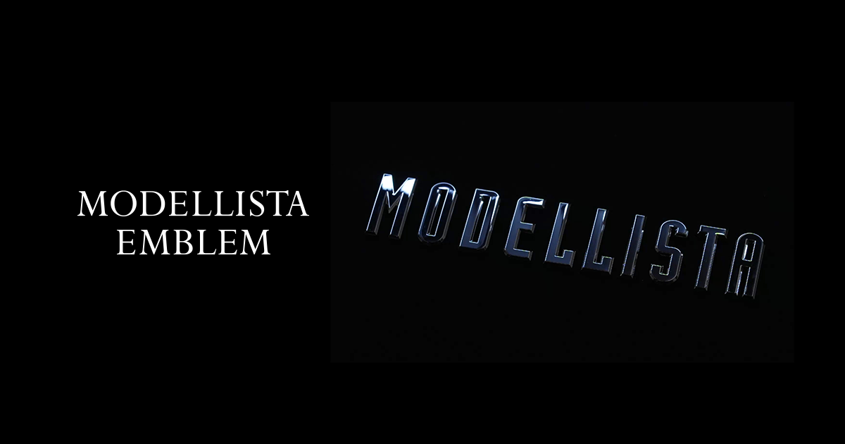 MODELLISTA EMBLEM 【メーカー生産終了品】【珍品】【未開封】 モデリスタ エンブレム 横55mm x 縦12mm フロントスポイラー専用 D2538