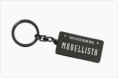 MODELLISTA ナンバープレートキーホルダー イメージ