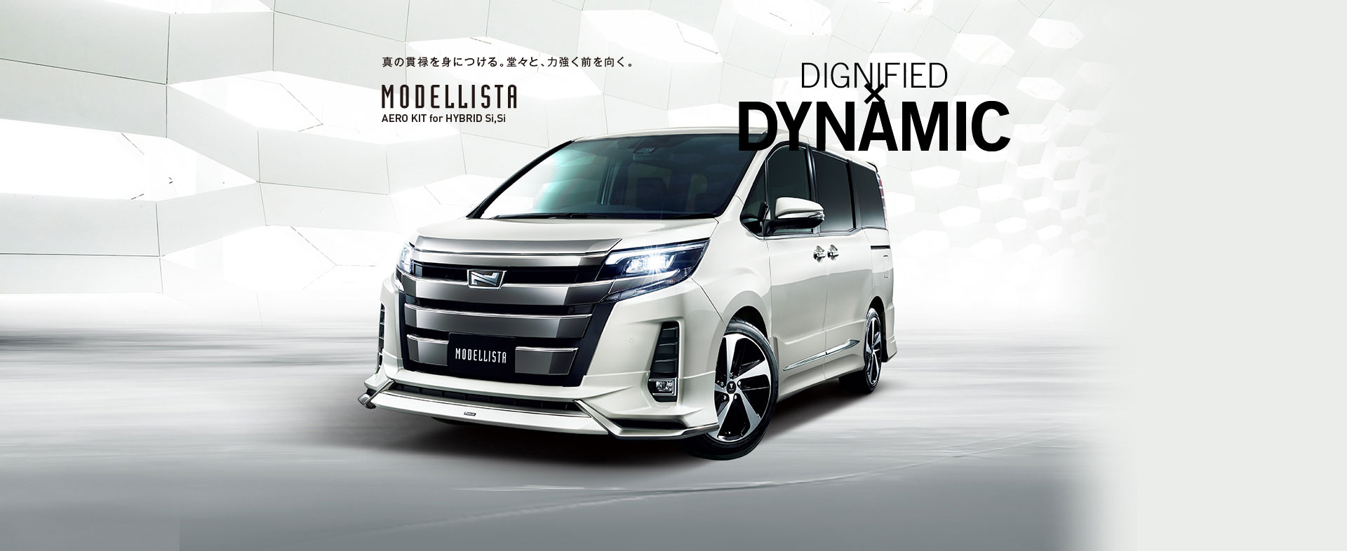 DYGNIFIED DYNAMIC 真の貫禄を身につける。堂々と、力強く前を向く。 MODELLISTA AERO KIT for HYBRID Si,Si