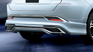 Rear Bumper Spoiler & Muffler Tips